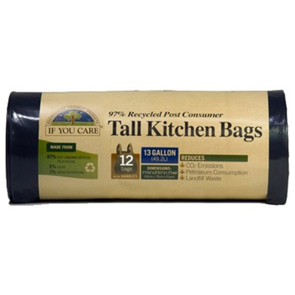 If You Care Recycled Tall Kitchen Trash Bag Large 30 Gallon 10 Bags
