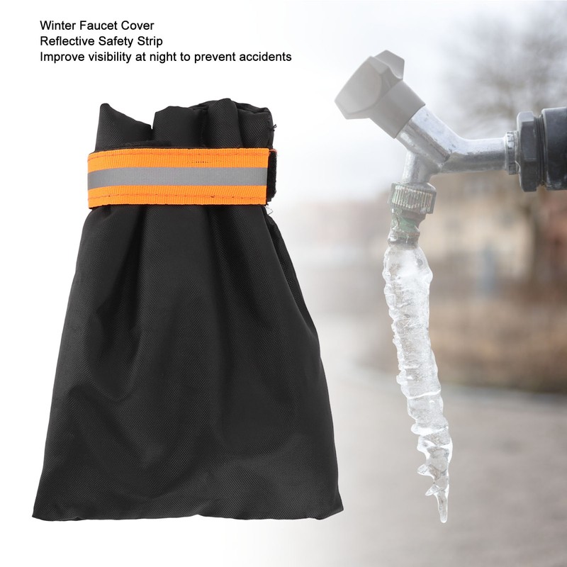 6pcs Winter Faucet Cover Freeze Protection Thickened Cotton Outdoor Spigot