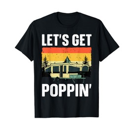 Funny Pop Up Camper Art For Men Women Pop Up Trailer Camping T-Shirt