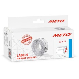 Meto Price Gun Labels Form "A consommer jusqu'au/fabriqué le" (32 x 19 mm, 2-line, 5,000 price labels, white, permanent