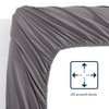 Fitted Sheet Single, Grey – Pre-Washed, Deep Pocket 14 inch