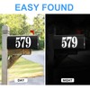 60 PCS White Mailbox Numbers, Vinyl Waterproof Stickers for Outside,