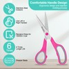 Scissors, Rkqoa 8" All Purpose Scissors 6 Pack - Comfort-Grip