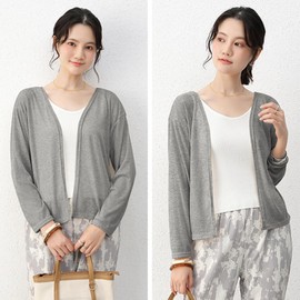 Moerstar Women's Thin Cardigan, Summer, V-Neck, UV Protection, Short Length, Summer Cardigan, Lightweight, Outerwear, Multi-Occasion, Air Conditioning, Summer Clothing, Breathable, Sweat Absorbent