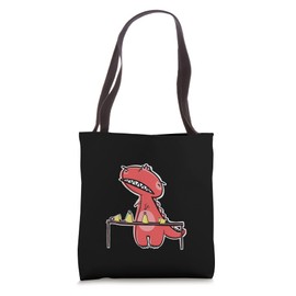 Red T-Rex At Handbell Choir Practice Tote Bag
