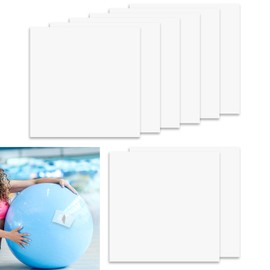 8 Stück Aufblasbares Flicken Reparaturset, Wasserdicht, 8.8cm x 8.8cm, Selbstklebend TPU Reparaturflicken für Aufblasbaren Pool, Schwimmring, Luftmatratze, Zelt, Hüpfburg, Aufblasbares Spielzeug