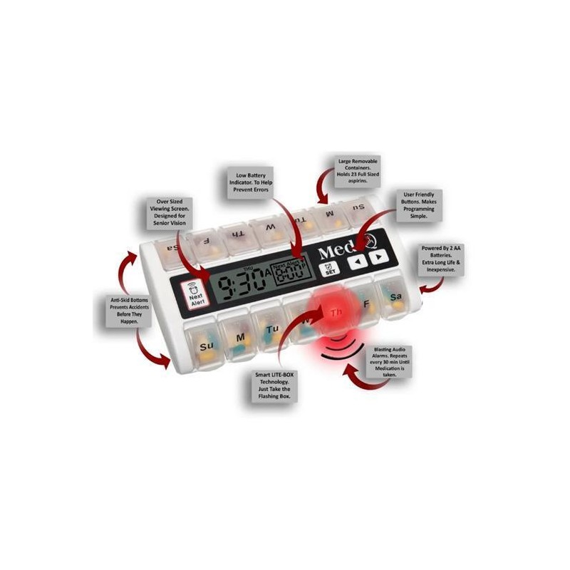 Med-Q White Automatic Pill Dispenser