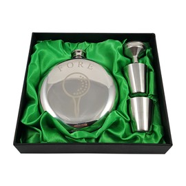 Golf Flask Gift Set