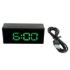 Mirrored Digital Alarm Clock Smart Light Sensing LED Display Digital