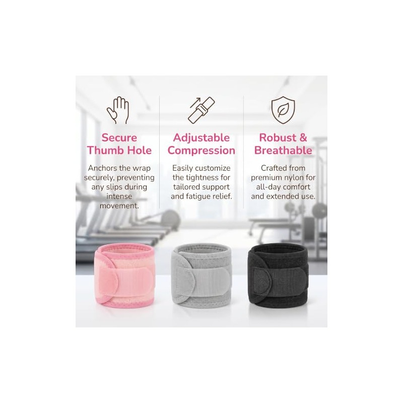 Kids Wrist Brace Set 4 Pack Adjustable Support Straps for