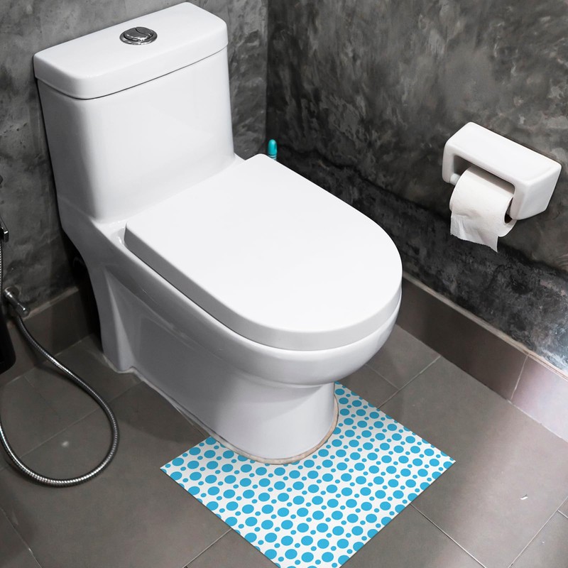 Drydiet 100 Pcs Disposable Toilet Mats Absorbent Toilet Floor Protector