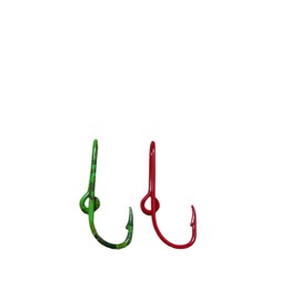 Custom Colored Eagle Claw Hat Fish Hooks for Cap -Set of Two Hat pins- One Red and One Camo Hat Hook Money/Tie Clasp