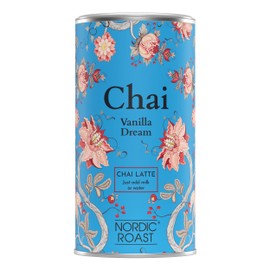 Nordic Roast | Chai Latte Tee | Vanilla Dream | 320g | Instant-Chai Tee Latte-Mischung in Pulverform, schwarzer Tee mit Milch, zu genießen zu Hause oder im Café, reicht für 13-15 Tassen