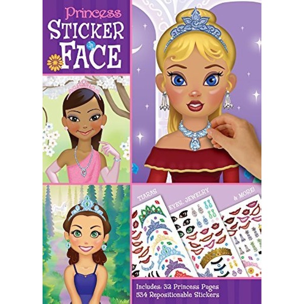 Bendon Create-A-Face Sticker Pad (Princess)