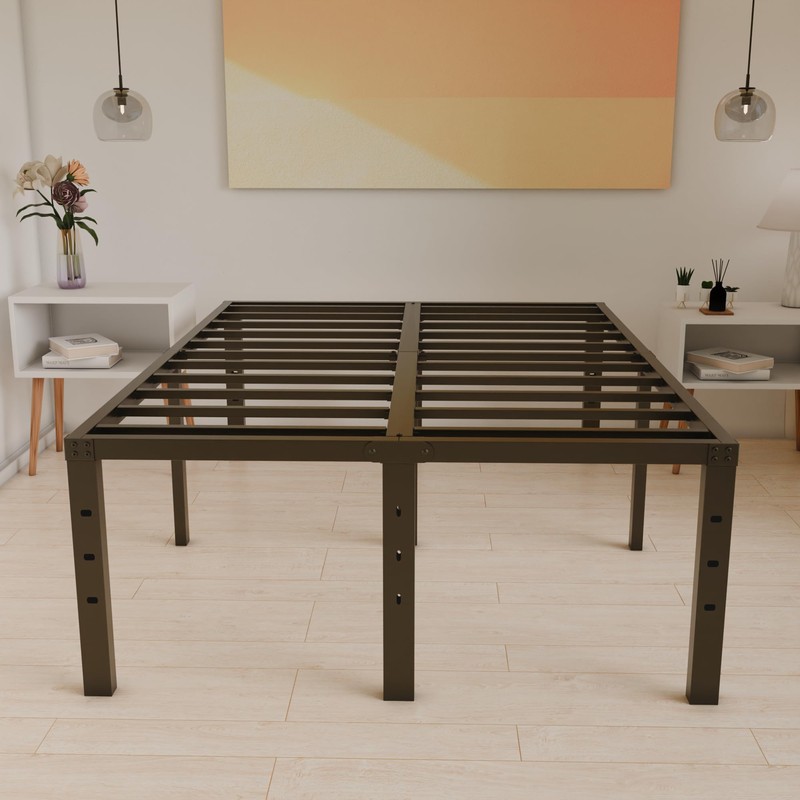 HOBINCHE 20 Inch King Size Bed Frame, No Box Spring