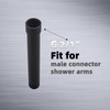 Black Shower Head Extension Arm 8 Inches, Shower Arm Extender