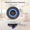 Herdio 4" Bluetooth Ceiling Speakers Bathroom Kitchen Speakers 160W Max