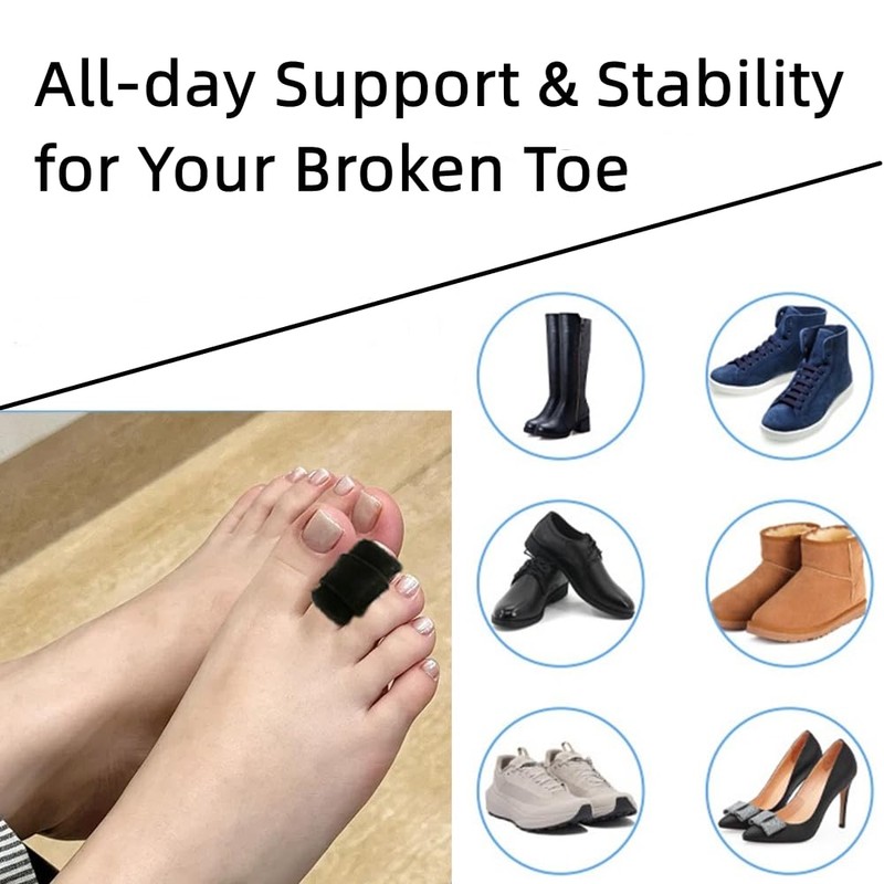 yilenxuri Hammer Toe Straightener with Removable A luminum Splint，2pcs