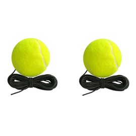 Loopunk 2 Pieces Tennis Training Balls, Tennis Trainer, Tennis Training Balls, With Drawstring, Hard Tennis Practice, Individual, High Elasticity, Easy Operation, Easy To Carry, For Juniors,