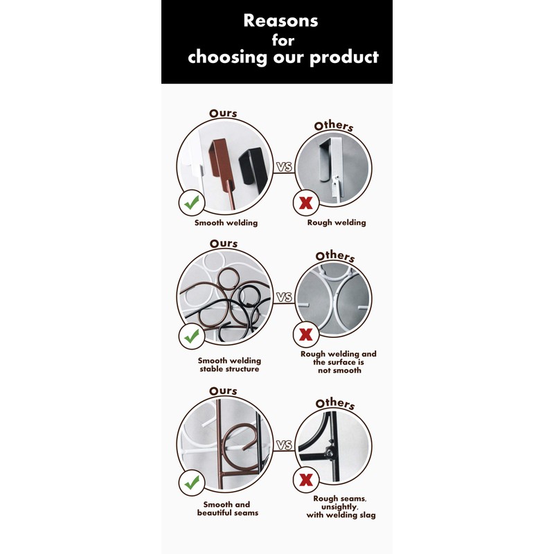 Youdepot Over The Door 7 Coat Rack - Decorative Metal