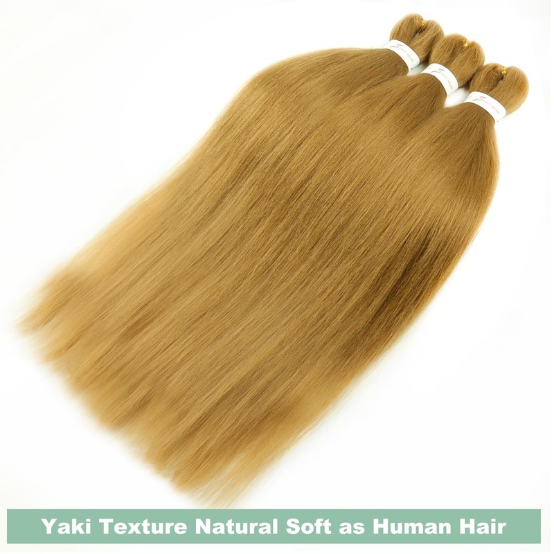 27 Honey Blonde Braiding Hair Pre stretched 12 Inch 3