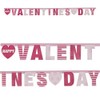 With Love Pink 'Happy Valentine's Day' Letter Banner/Garland Decoration