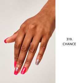 NAILOG Semi Cured Gel Nail Strips (20 Extra Long Polish Stickers / Wraps) │ Glossy & Long Lasting Soft Gel Finishing (Chance)