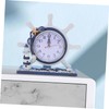 Mobestech 1Pc Nautical Style Clock Creative Lighthouse Design for Living