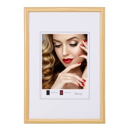 KM FOTO Eco Plastic Picture Frame for Pictures or Photos Wood Effect Wall Decoration Natural Format 30 x 40 cm