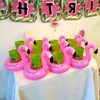 Sarini Inflatable Flamingo Drink Holder, Water Cup Holder, Inflatable Drink