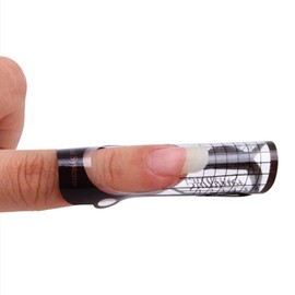 100 Pieces DIY Nail Art Extension Tips Extension Shape Guide UV Gel Sticker Manicure Tools