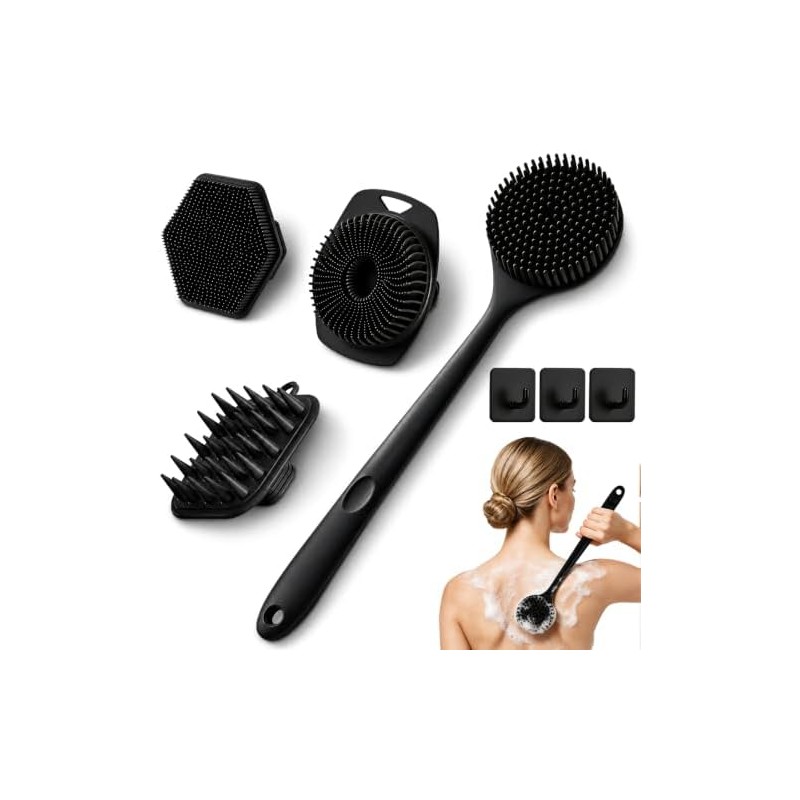 Cepillo de silicona para cuerpo OSALOLO SZ-04(A) Set 4 en