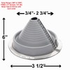 EAGLE 1 EPDM Flexible Roofing Pipe Flashing Retrofit Split Zipper
