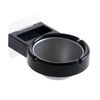 No-Drill Stainless Steel Smoking Tray Ashtray Black 3ea