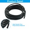 8mm x 5mm Pneumatic Tubing PU Polyurethane, Black, 32.8ft