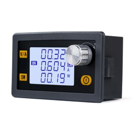 Jadeshay Buck Boost Converter,DC 5-30V to 0.6-30V 35W 4A Step Up Step Down Module Adjustable Voltage Regulator with LCD Display Voltage Transformer Power Supply for Solar Charge