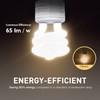 JACKYLED UL-Listed GU24 CFL Light Bulbs, T3 13W 2700K Warm