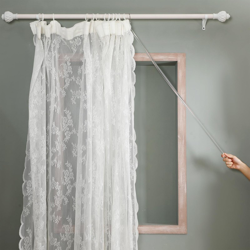 Suzile Clear Acrylic Curtain Pull Wand Clear Curtain Pull Rod