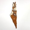 Palestine Wooden Wall Map Islamic Wall Art Decor - Size:
