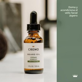 Cremo Beard Oil, Forest Blend - Restores Moisture, Softens And Reduces Beard Itch for All Lengths Of Facial Hair, 1 Ounce