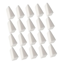 80 pcs Nail Sponge Mini applicator Wedges Nail Art Liner Brush Nail Stamper Sponge Gradient Nails Nail Dotting Pen Makeup Triangle Puff Wedge Shape White Nail Brush