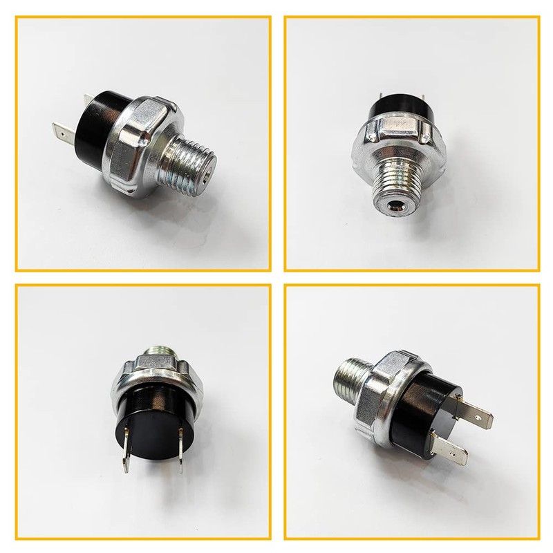 LLNSEAUTO Pair of 1/4" NPT 12V/24V DC Air Compressor Pressure