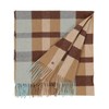 FRAAS Women's Wool Scarf with Checked Design – 43 x