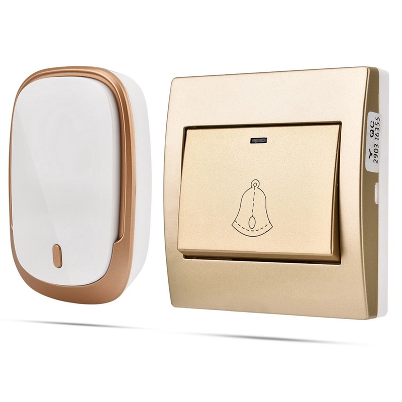 Smart Home Wireless Waterproof Doorbell Sick old Child Caller (#)