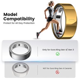 sylacor 3Pack Ring Cover Compatible with Oura Ring Gen 4/3 Horizon Heritage