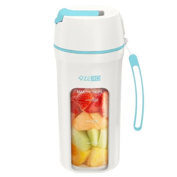 ZERO Tumbler Mixer Mixer Mixer Plus Mixer Plus Many TV Shows Crushing Ice Compact Small Popular Blender Portable Smoothie Juicer (Sky Blue)