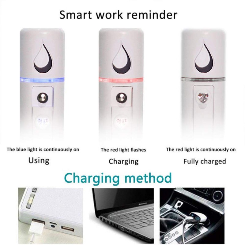 Nano Facial Steamer Mist Spray Eyelash Extensions Cleaning Pores Water