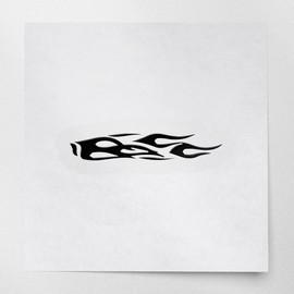 Decal Stickers Of Auto Graphics Flame (Black) Premium Waterproof Vinyl Decal Stickers For Laptop Phone Accessory Helmet Car Window Mug Tuber Cup Door Wall Decoration ANDSKUS507676BL070722