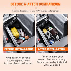 TACOBRO Center Console Dividers for Toyota RAV4 2026