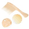 Peine para cabello rizado, peine de dientes anchos cepillo desenredante